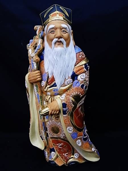 ab842 九谷 八幡窯 寿老人 47cm 2026年最新Yahoo!オークション -九谷