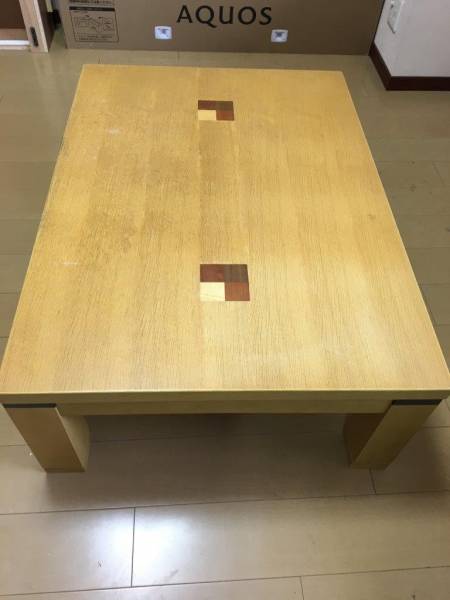 未使用☆家具調こたつ 家具調こたつ｜電熱部未使用｜幅120cm×奥行80cm×高さ36cm【引取り希望