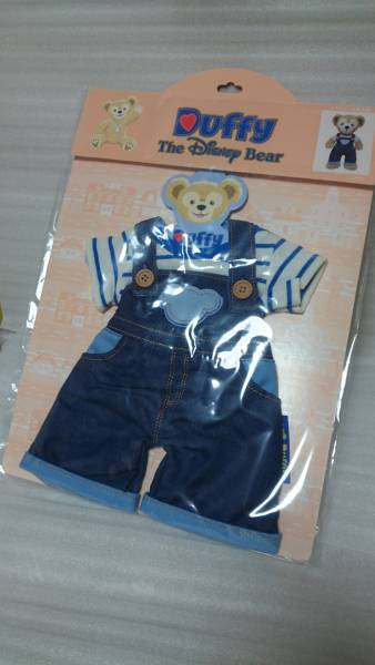 ★TDS★2016年《夏》★ダッフィーのコスチューム【デニムのサロペット(オーバーオール)】