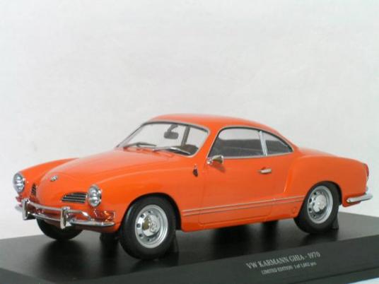 ○ 1/18 VW カルマン ギア 〓 クーペ (1970) / オレンジ 〓 VW Karmann