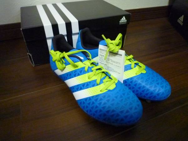 定番人気，お買い得 adidas アディダス 24.0cmエース16.1 ブルー ACE 16.1 FGAGJ サッカー スパイク(24.0cm)｜売買されたオークション情報、yahooの商品情報をアーカイブ公開 - オークファン シューズ