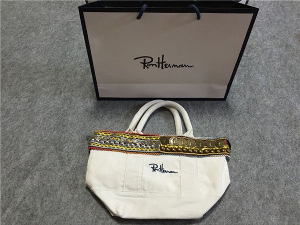 ロンハーマン 限定 コイントートバッグ ホワイト Ron Herman - 新品 
