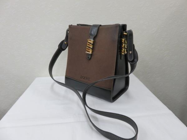 キングラムftj☆ロエベ　レザー　ショルダーバック