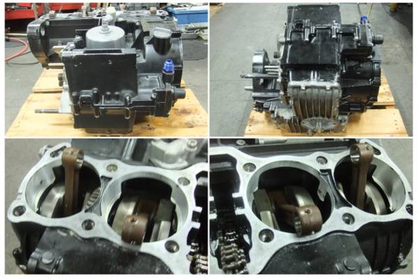 KZ1000 腰下ASSY クランクケース クランクシャフト Z1R_3