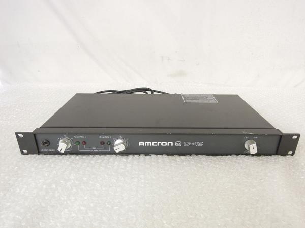 Amcron D-45 パワーアンプ 本体 ［ジャンク品］ ○中古 AMCRON/CROWN D-45 パワーアンプ D-45 クラウン パワーアンプ