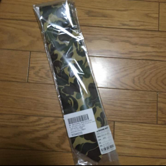 Mr.bathing ape ネクタイ 新品 1stカモ 迷彩 グリーン レア BAPE