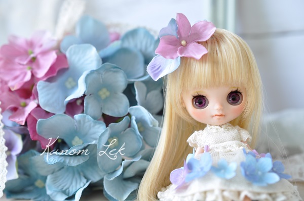 カスタム　プチブライス　Custom petit Blythe ＊紫陽花＊
