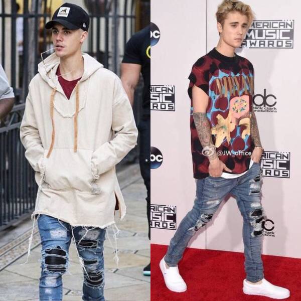 バイカー デストロイデニム スキニー REPRESENT タイプ 28 ジャスティン着用