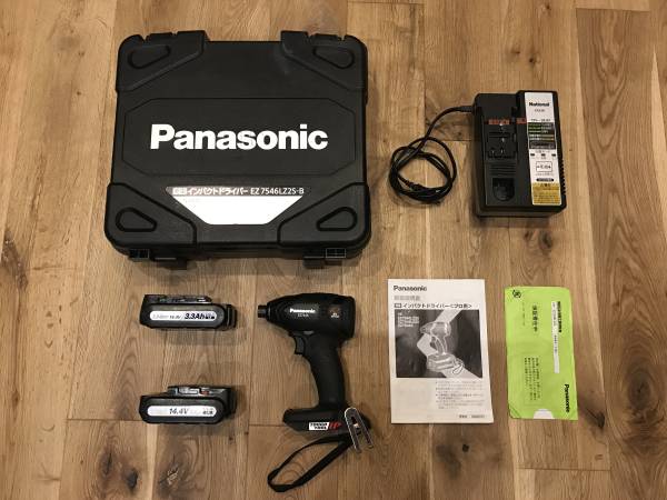★PANASONIC　パナソニック　インパクトドライバー　EZ7546 EZ0L80 バッテリー×2個★本体難有