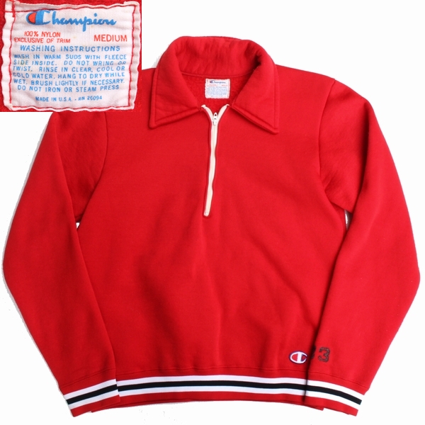 Vintage 70s Champion Reverse Weave Hoodie Warmup Sz Large