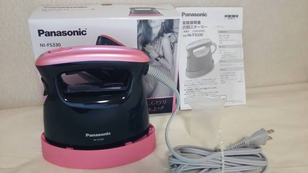 パナソニック 衣類スチーマー（ピンクブラック） Panasonic NI-FS330
