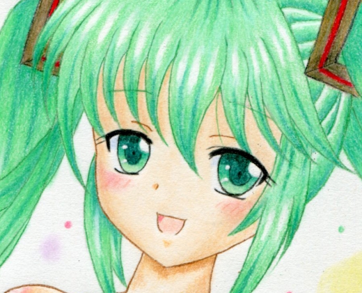 同人手描きイラスト 下着の初音ミク(手描きイラスト)｜売買された