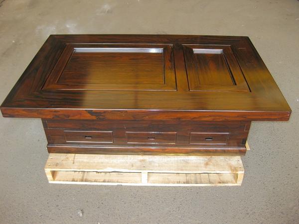 囲炉裏座卓 関西火鉢 長火鉢 角火鉢 テーブル 木製 【引き取り歓迎 愛媛】