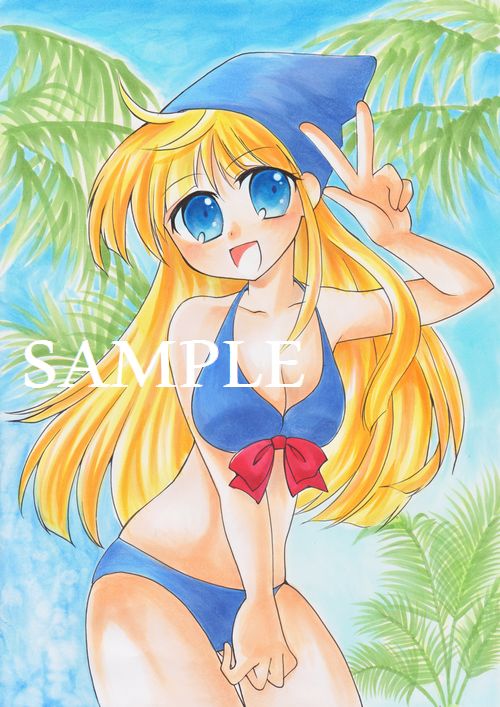 同人手描きイラスト☆ぷよぷよ☆ウィッチ☆夏だよ！水着だよ！(手描き