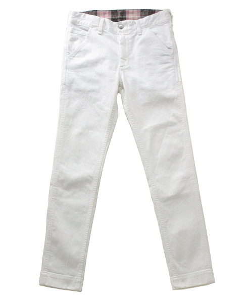 ☆【 AKM × wrangler (ラングラー) 】ホワイト ストレッチ タイト 