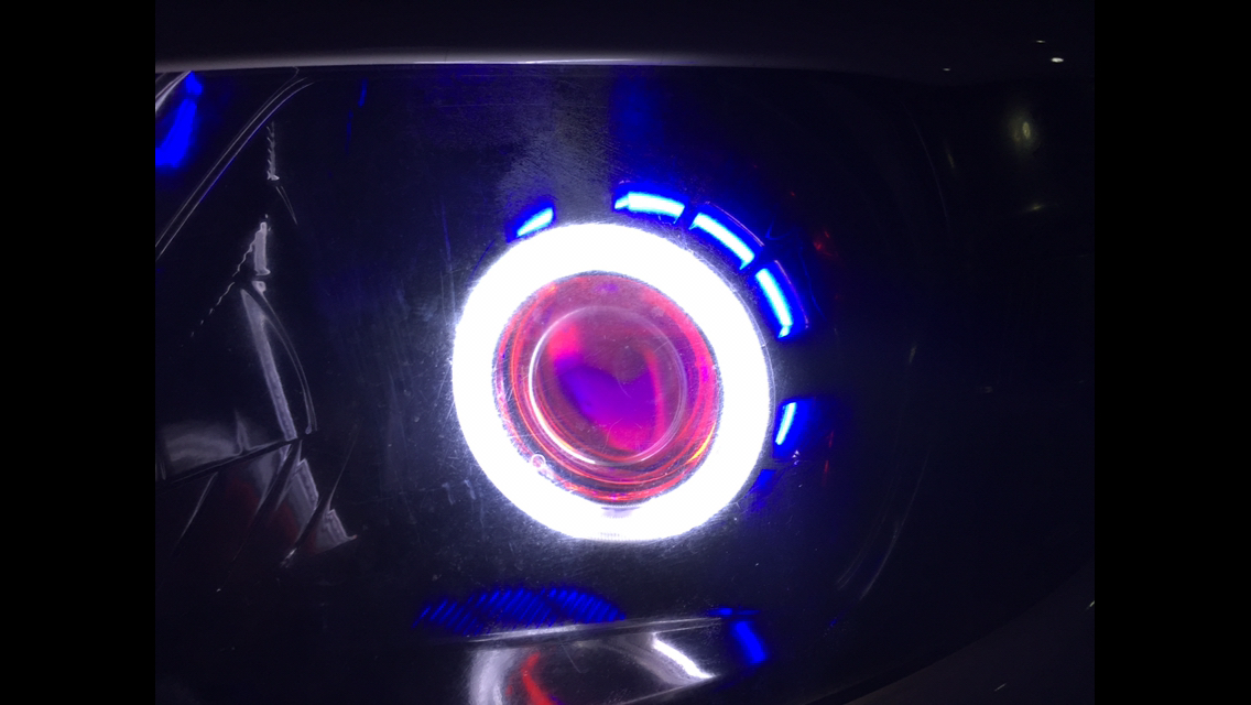 c25セレナ ヘッドライト プロジェクター イカリング LED C25 セレナ 