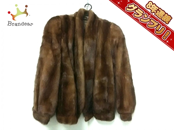178391SAGA サガミンク コート F レディース ブラウン ミンク/冬物