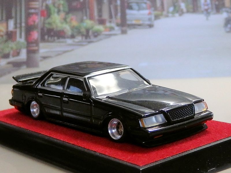 ミニカー改造 グラチャンコレクション 1/64 マークⅡ 61系 ブラック ①