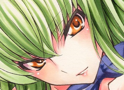 手描きイラスト コードギアス 反逆のルルーシュ C C 同人 直筆 ａ４サイズイラストボード 手描きイラスト 売買されたオークション情報 Yahooの商品情報をアーカイブ公開 オークファン Aucfan Com