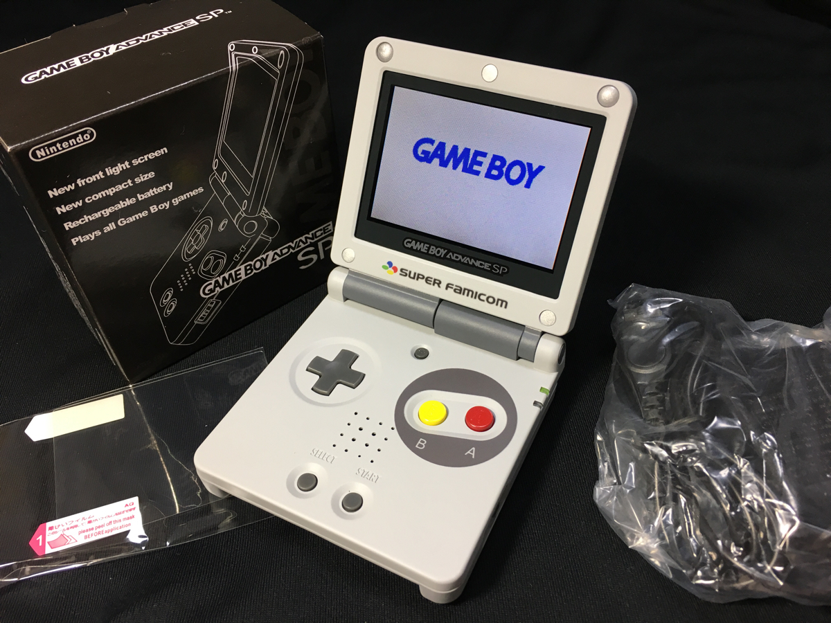 新品同様☆バックライト仕様ゲームボーイアドバンスSP
