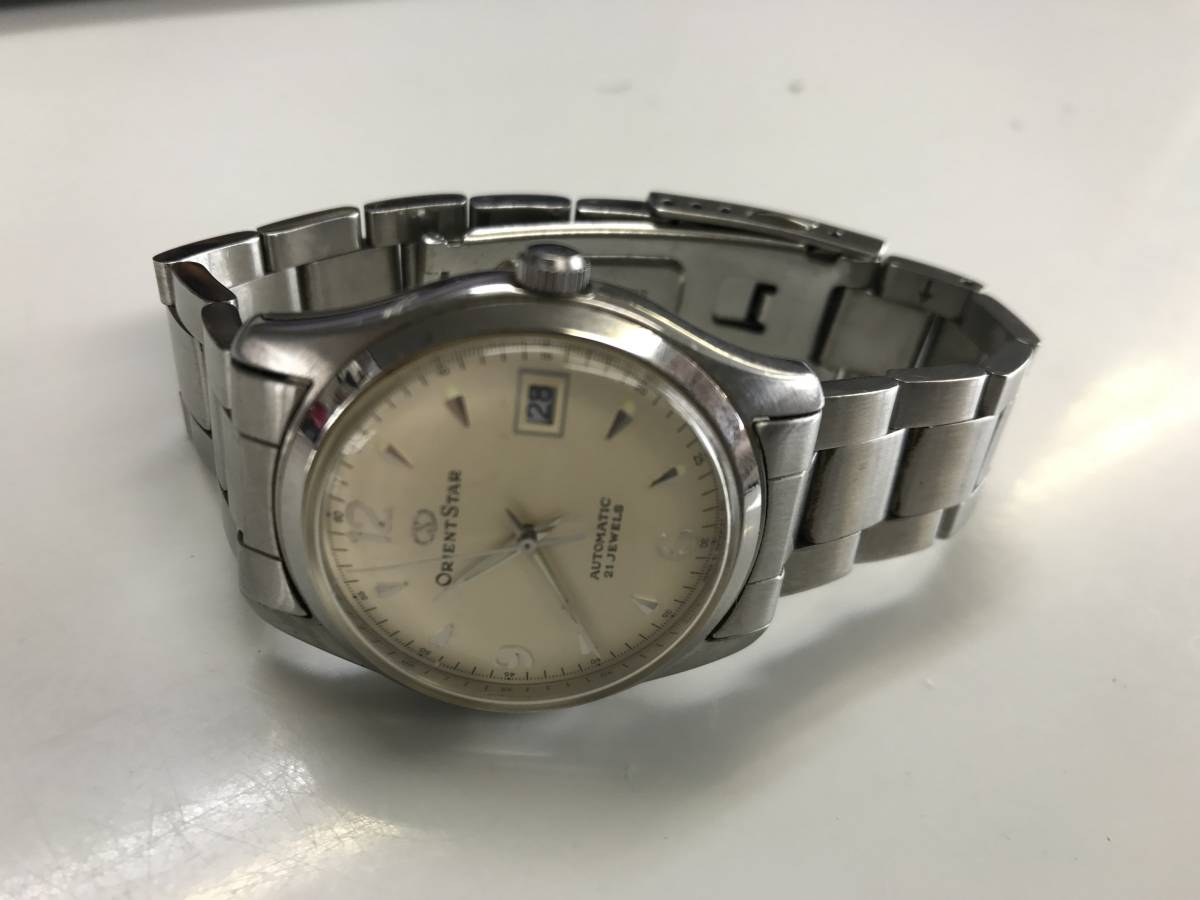 オリエントスター ORIENTSTAR AUTOMATIC 21JEWELS 裏スケ 中古 