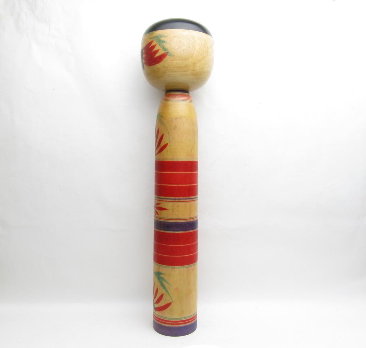 【こけし1450】　弥治郎　佐藤伝喜さん　1969年　アポロ月到着記念作品　61才　51.5cm