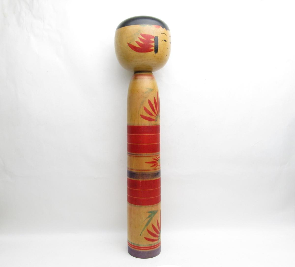 【こけし1450】　弥治郎　佐藤伝喜さん　1969年　アポロ月到着記念作品　61才　51.5cm