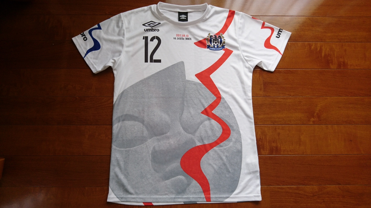 未使用☆ガンバ大阪☆GAMBA　EXPO　☆太陽の塔　限定　記念　ユニフォーム　シャツ　8月13日　