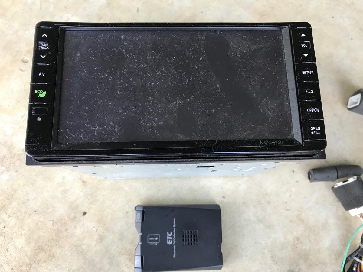 ダイハツ 純正 メモリー ナビ ETC セット ETC連動 ワイド クラリオン