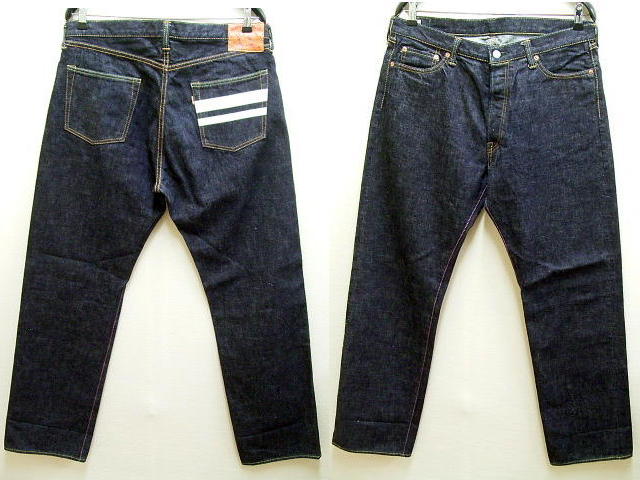 即決 [W36]美品 桃太郎ジーンズ 出陣LABEL 0905SP 濃紺 15.7oz 特濃