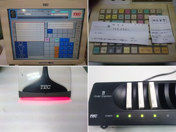 事務・店舗用品 鍵説明書付き TEC レジ FS-660 動作品