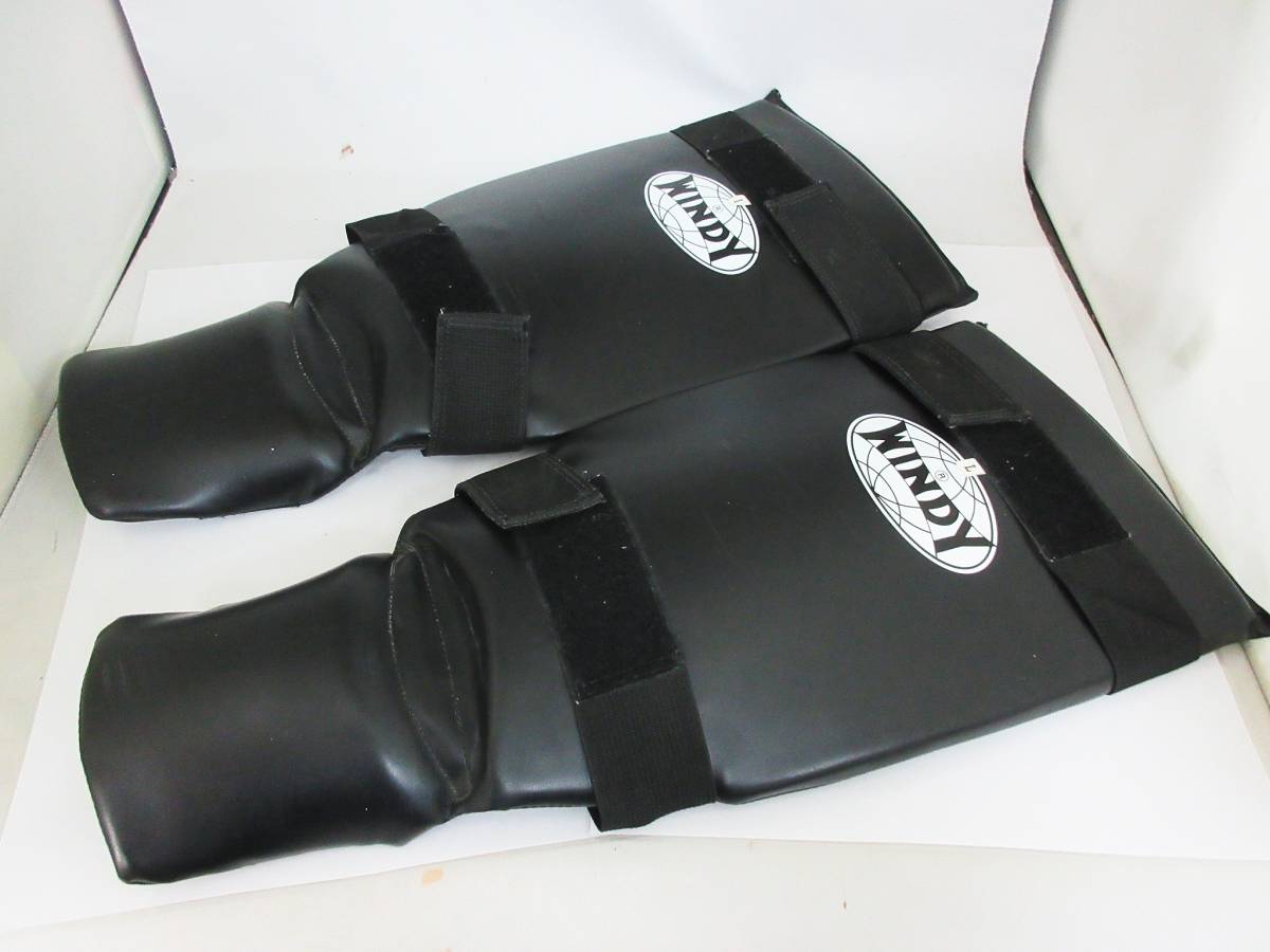 G1384【レッグプロテクター】WINDY/ウィンディ★キックボクシング等トレーニング用★Lサイズ★
