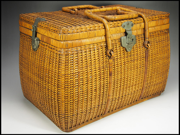 茶籠 籐籠 | 古雑貨,籠 バスケット | R-select 【治】古い藤編 バスケット