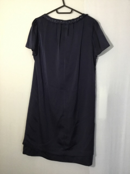 アンタイトル UNTITLED ダークネイビー ネイビー レディース美品 長袖&frasl;ツイード&frasl;フリンジ&frasl;秋&frasl;冬 アンタイトル UNTITLED サイズ44 L - ダークネイビー レディース 長袖/春/秋 美品 コート