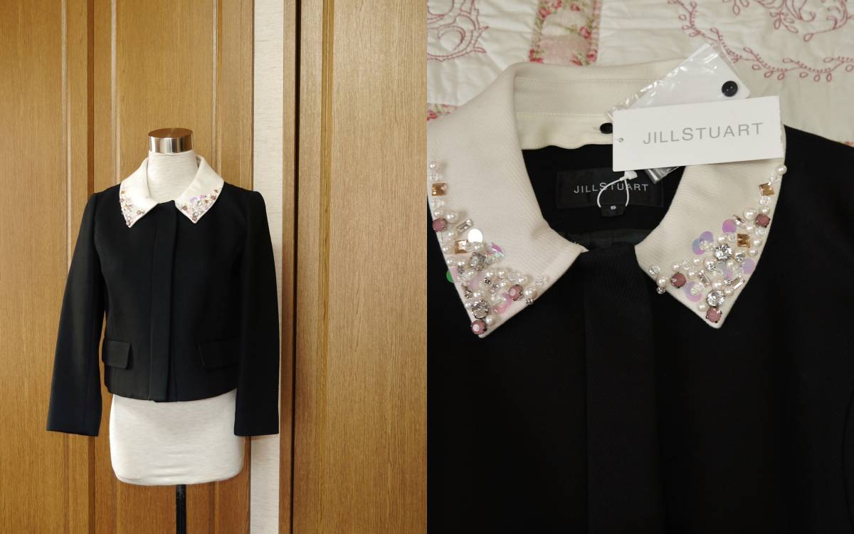 JILL STUART ジルスチュアート☆襟有りで華やかに卒業式・襟外して冠婚 