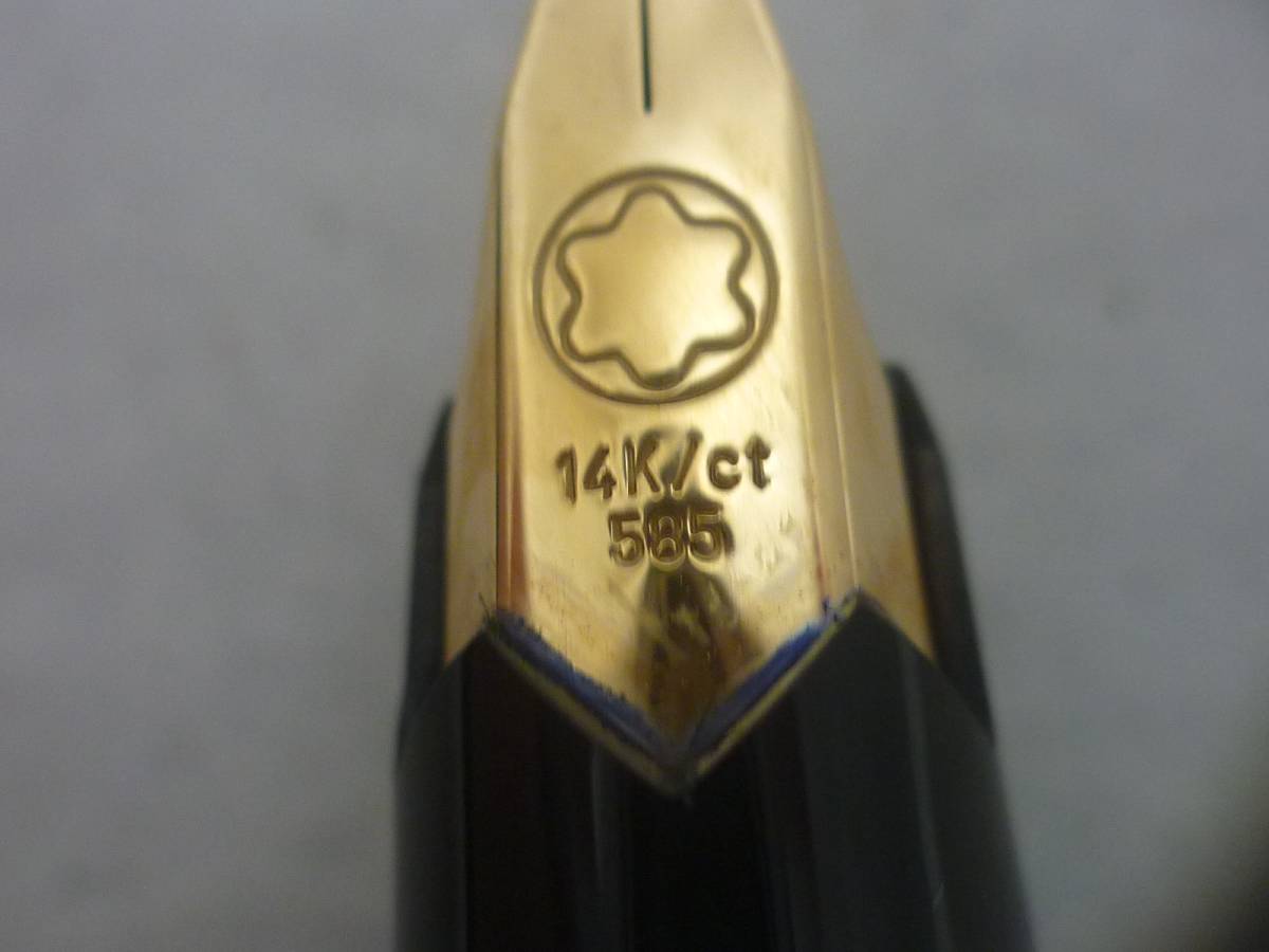 ◇Mont Blanc 221 F/14ct モンブラン 万年筆 ペン先14K 585 箱有