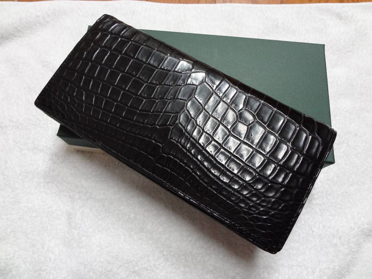 CYPRIS/キプリス マットクロコダイル 長財布(通しマチ束入) 無双  