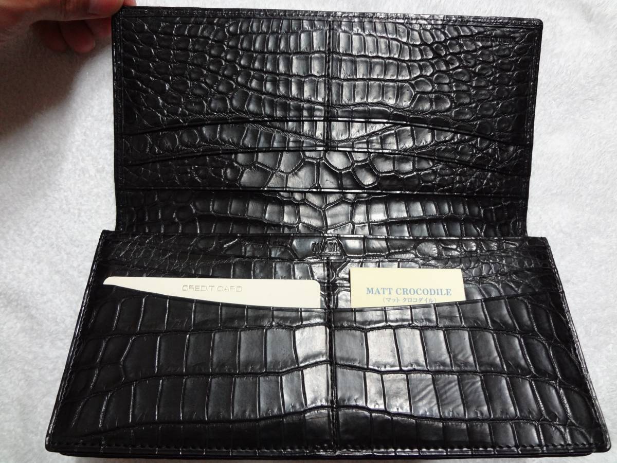 CYPRIS クロコダイル 長財布 黒 楽天市場】クロコダイル 長財布 メンズ 財布 ブランド クロコ キプリス