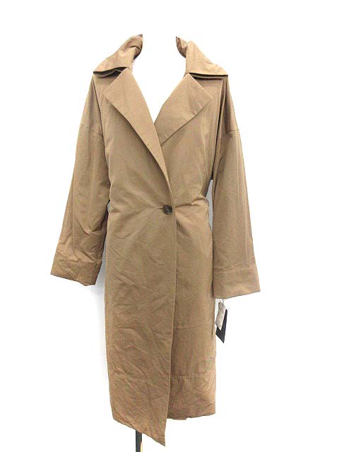 未使用品 モディファイ Modify コート ロング 中綿 42 茶