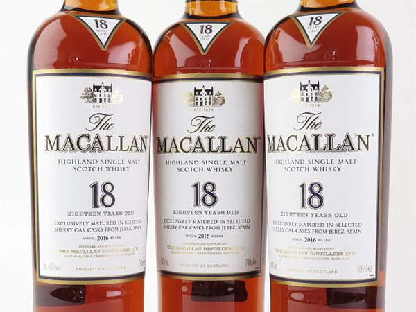 未開栓The MACALLAN ザ・マッカラン 18年 2016 シェリーオーク