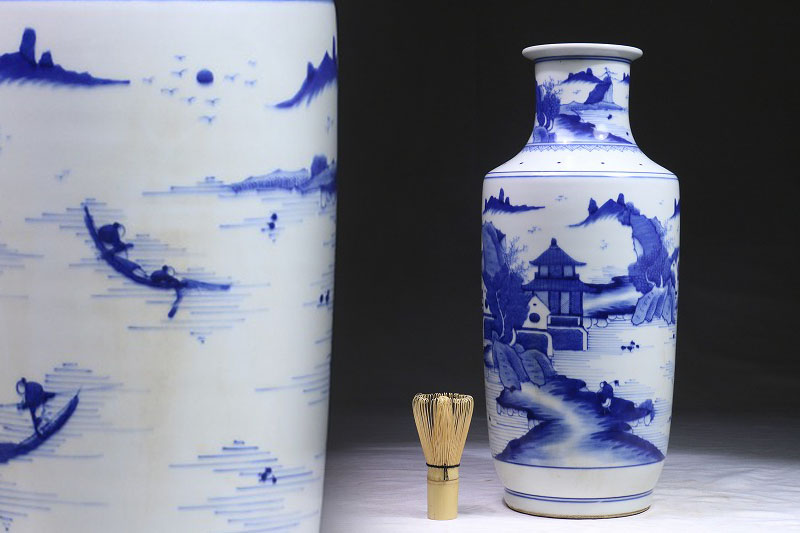 唐物 中国古玩 染付 | 青花 ⁄ 皿 古染付 清朝時代頃-