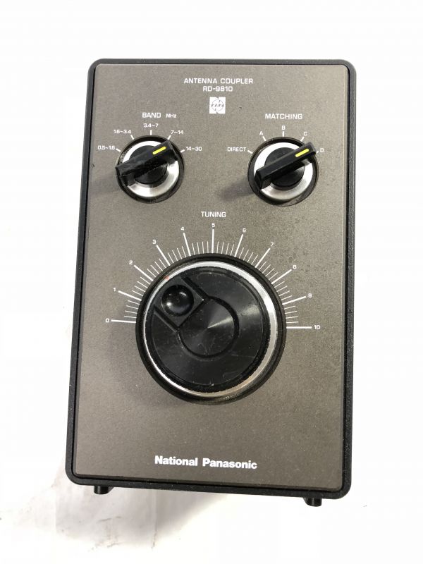 Panasonic BCLアンテナカプラー RD-9810 希少品 レトロ National ナショナル BCL アンテナカップラー 0.5～30MHz RD-9810