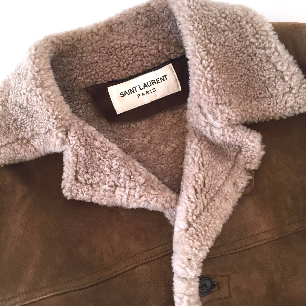 ☆超美品☆ SAINT LAURENT PARIS ムートン ジャケット コート ブルゾン 