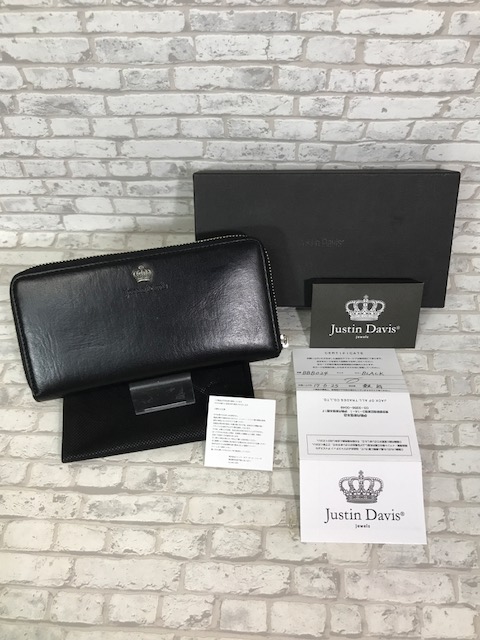 Justin Davis ジャスティン デイビス BBB024 長財布 ブラック