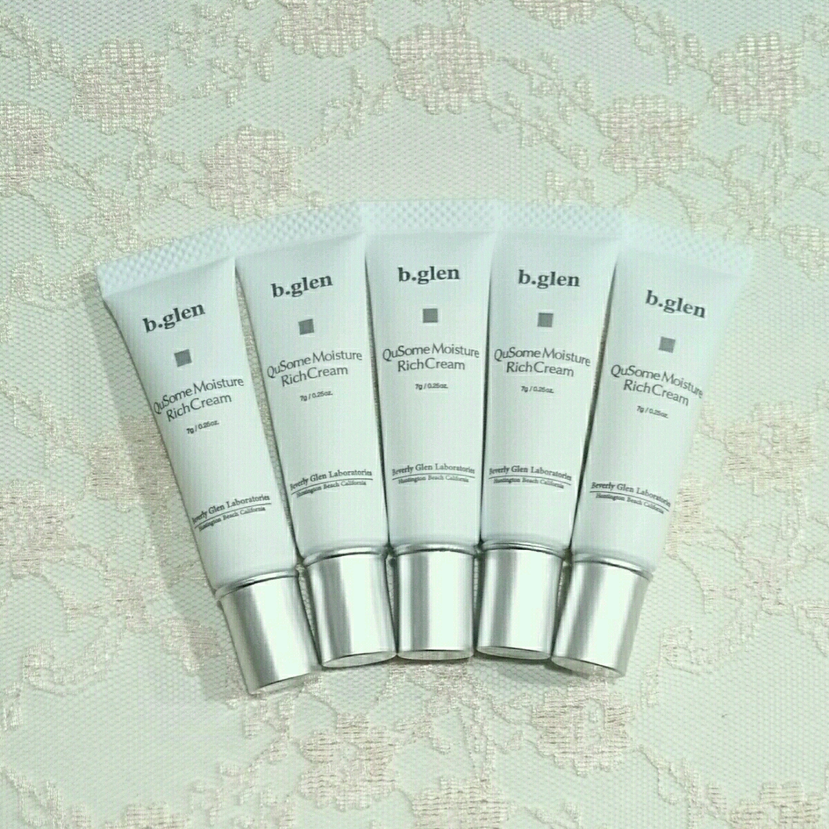 ■b.glen：QuSomeモイスチャーリッチクリーム：35g（7g × 5本）：未開封：ビーグレン■２