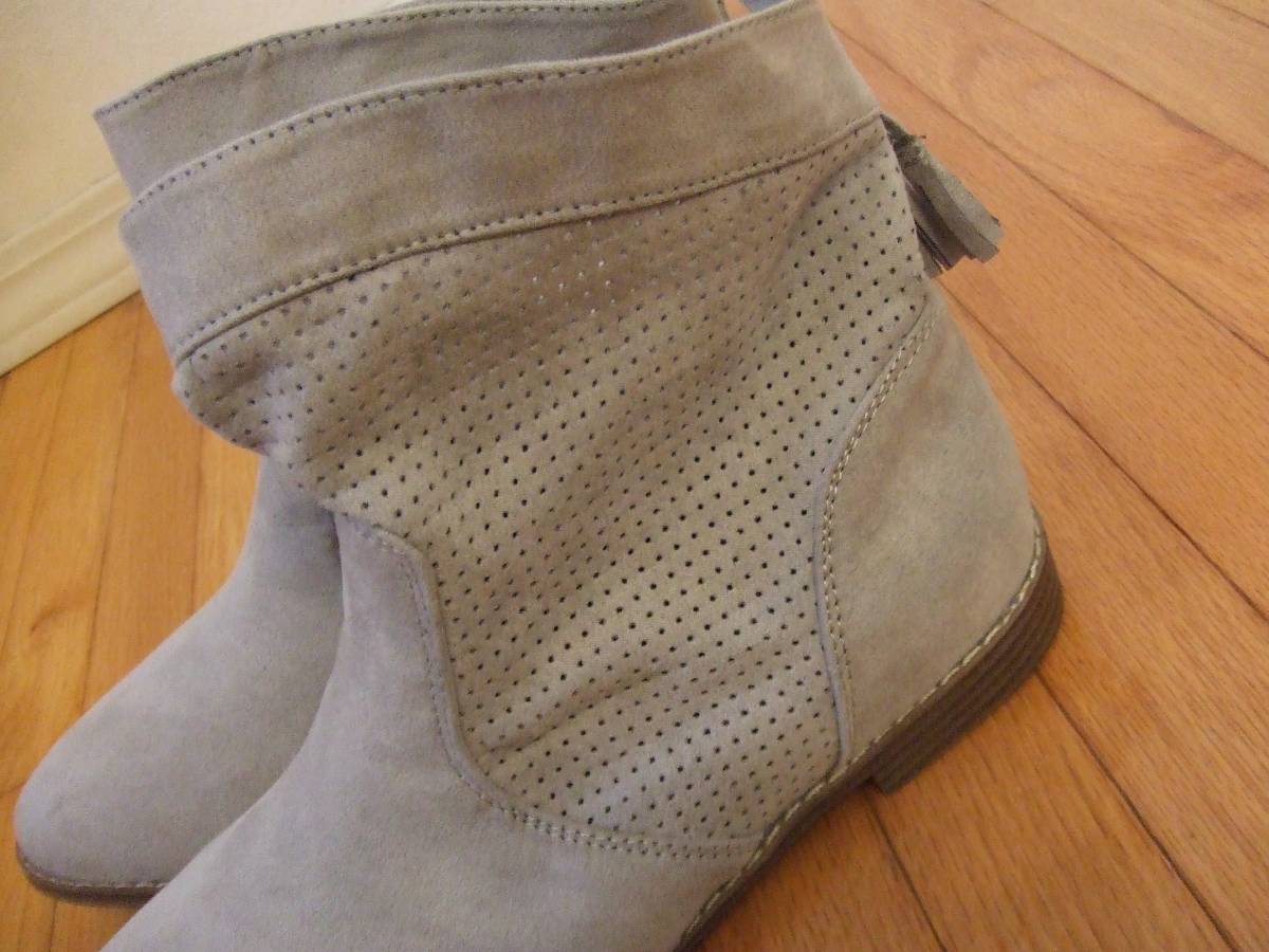 新品　　オールドネイビー　タッセル付きショートブーツ　24　検gap