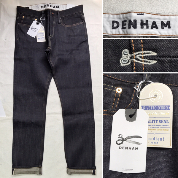 新品 デンハム DENHAM レイザー RAZOR VIRS スリムフィット セルビッチ 