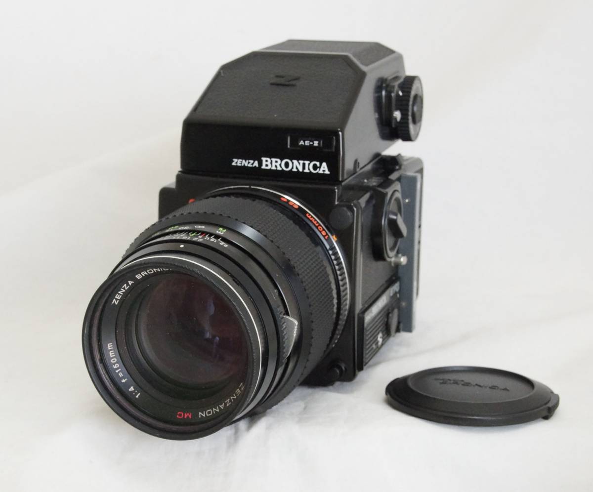 正常作動★ブロニカ BRONICA ETRSi +150mmF4 +AE-Ⅱファインダー 付き