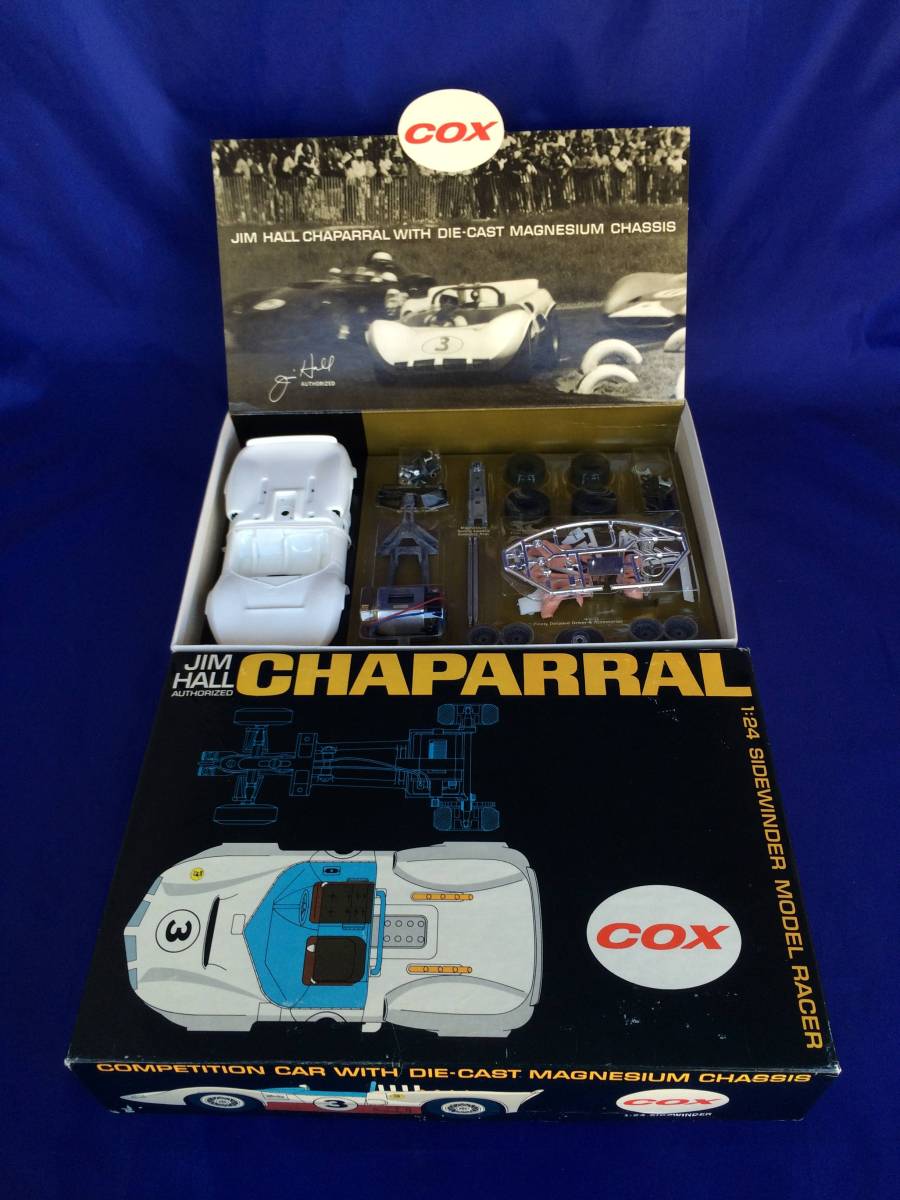1960年代の スロット・レーシング・カー COX 1/24 CHAPARRAL コックス