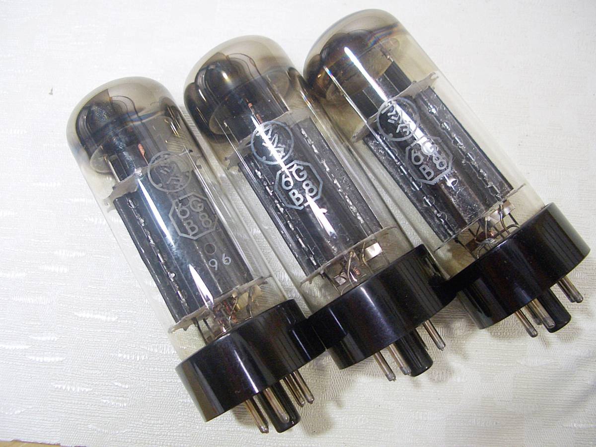 ★ マツダ 真空管 6GB8 3本セット (東芝) 中古 動作品 ★